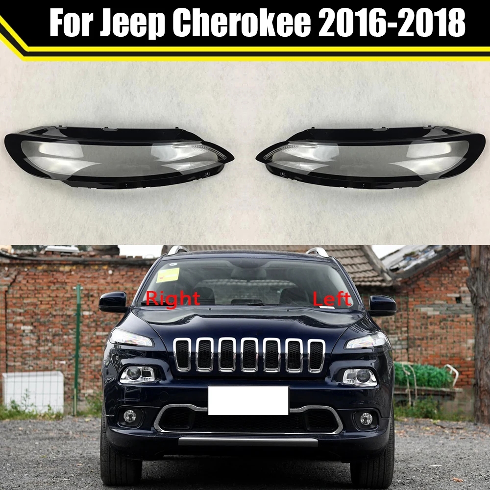 

Front Daytime Running Light Transparent Lampshade Shell Lamp Cover For Jeep Cherokee 2016 2017 2018 ​Auto Light Housing Case