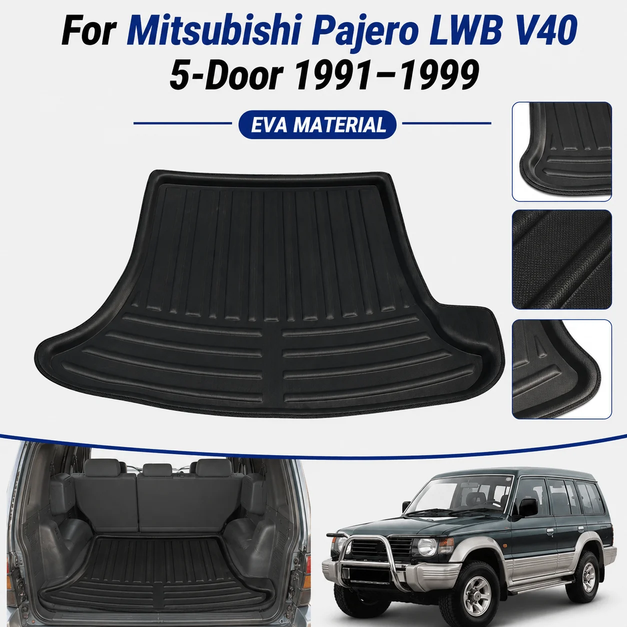 

Rear Boot Cargo Box For Mitsubishi Pajero/Montero/Shogun LWB V40 5-Door 1991–1999 Cargo Mat Car Trunk Mats Car Accsesories