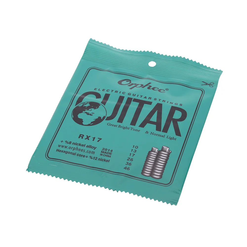 Orphee RX17 Electric Guitar Strings (.010-.046) 8% Nickel Alloy For Primary Guitar Players