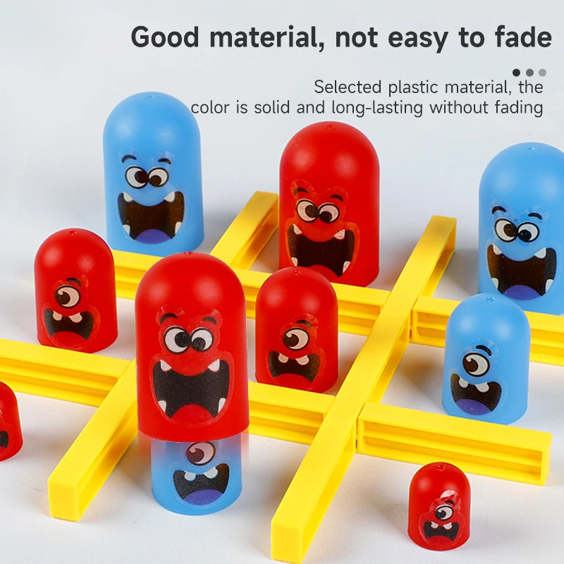 Tic Tac Toe Big Eat Small Gobble Bordspel Speelgoed Kinderen Party Game Speelgoed Vroeg Onderwijs Logisch Denkvermogen Treinspeelgoed