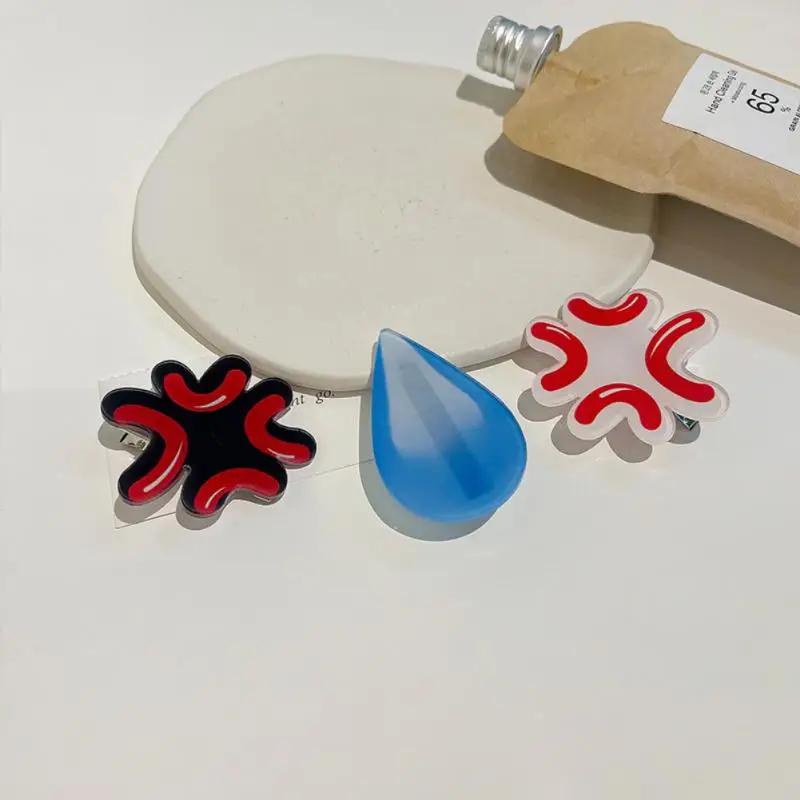 Carino Spoof senza parole sudorazione tornante gocce d'acqua accessori per capelli frangia Clip copricapo strumento per lo Styling forcina per bambini