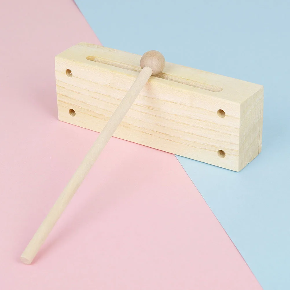 

1 Set Dual-Tone Wood Block Kids Instrument Wooden Rhythm Percussion For Children Music Teaching Supply Percussion Instrument