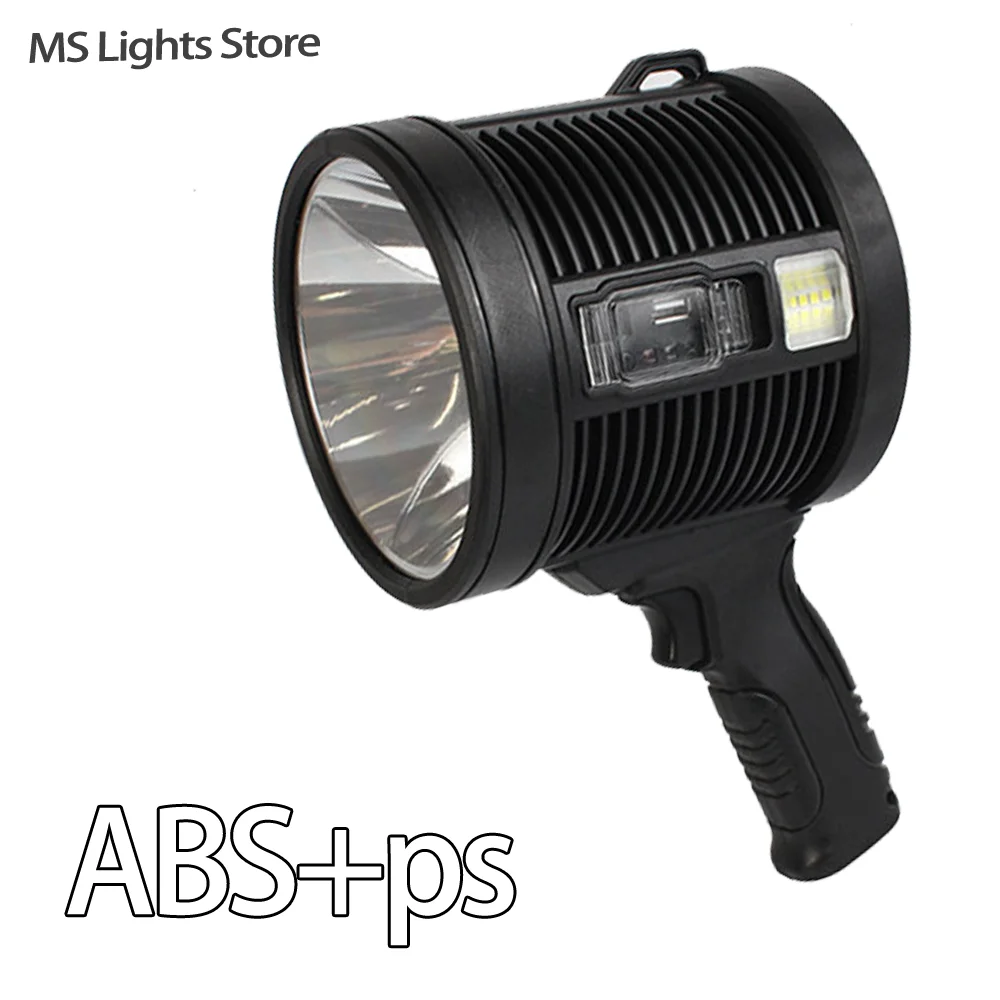 MOSLIGHTING High-power P50 Fixed Focus Strong Light Flashlight Camping Light Outdoor Searchlight Solar USB Charging Patrol Light