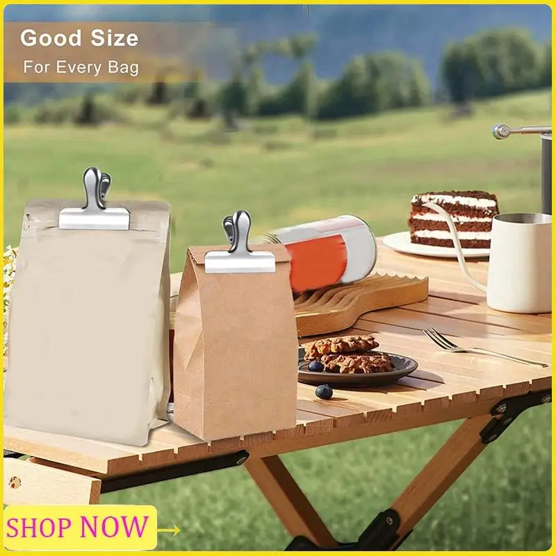 

6 Pack Bag Clips Food Clips Tight Seal Kitchen Clips Clips Stainless Steel Chip Clip
