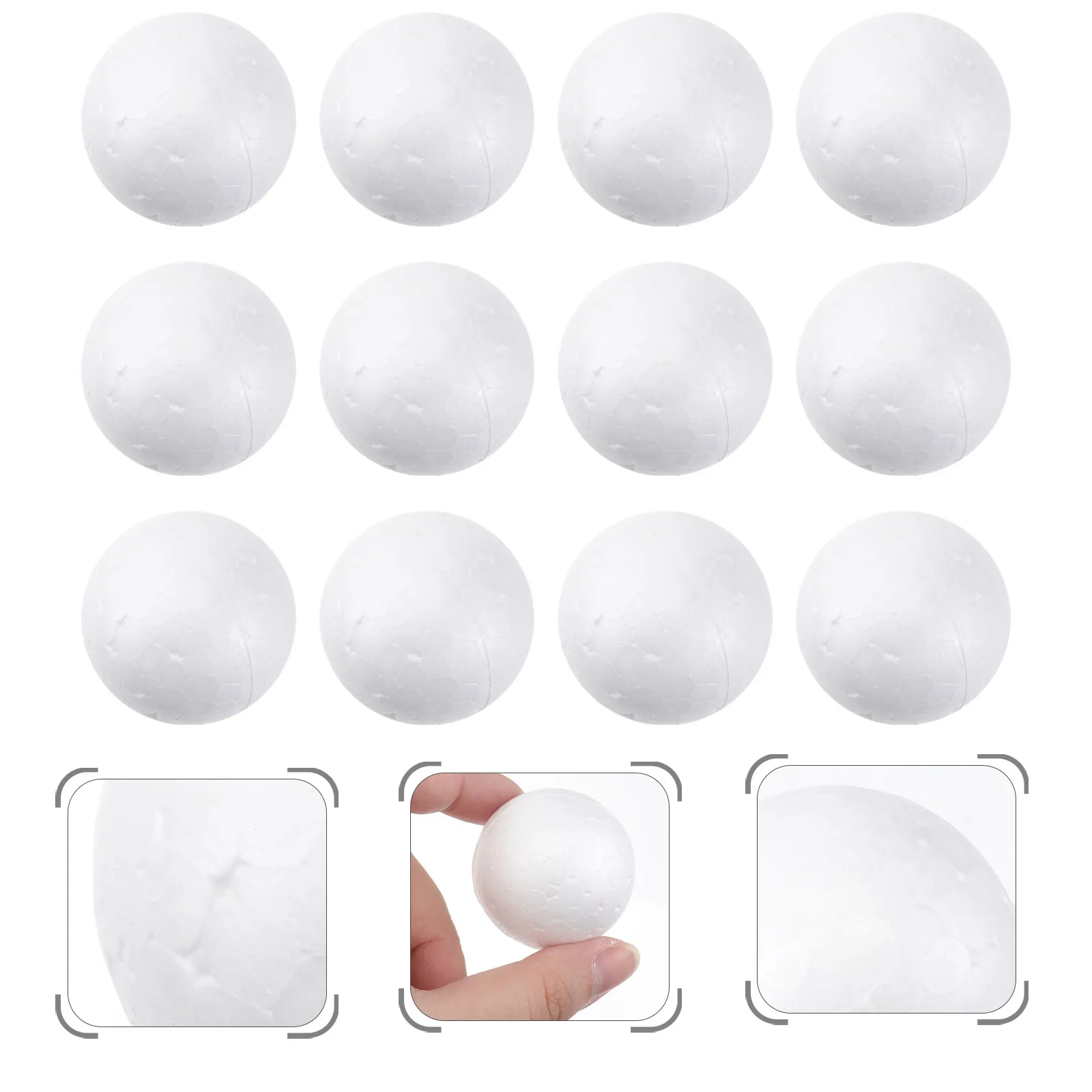 

10Pcs White Polystyrene Foam Balls 10Cm Solid Round Spheres for Crafting Painting Cutting Sanding Pinning Party Wedding Holiday