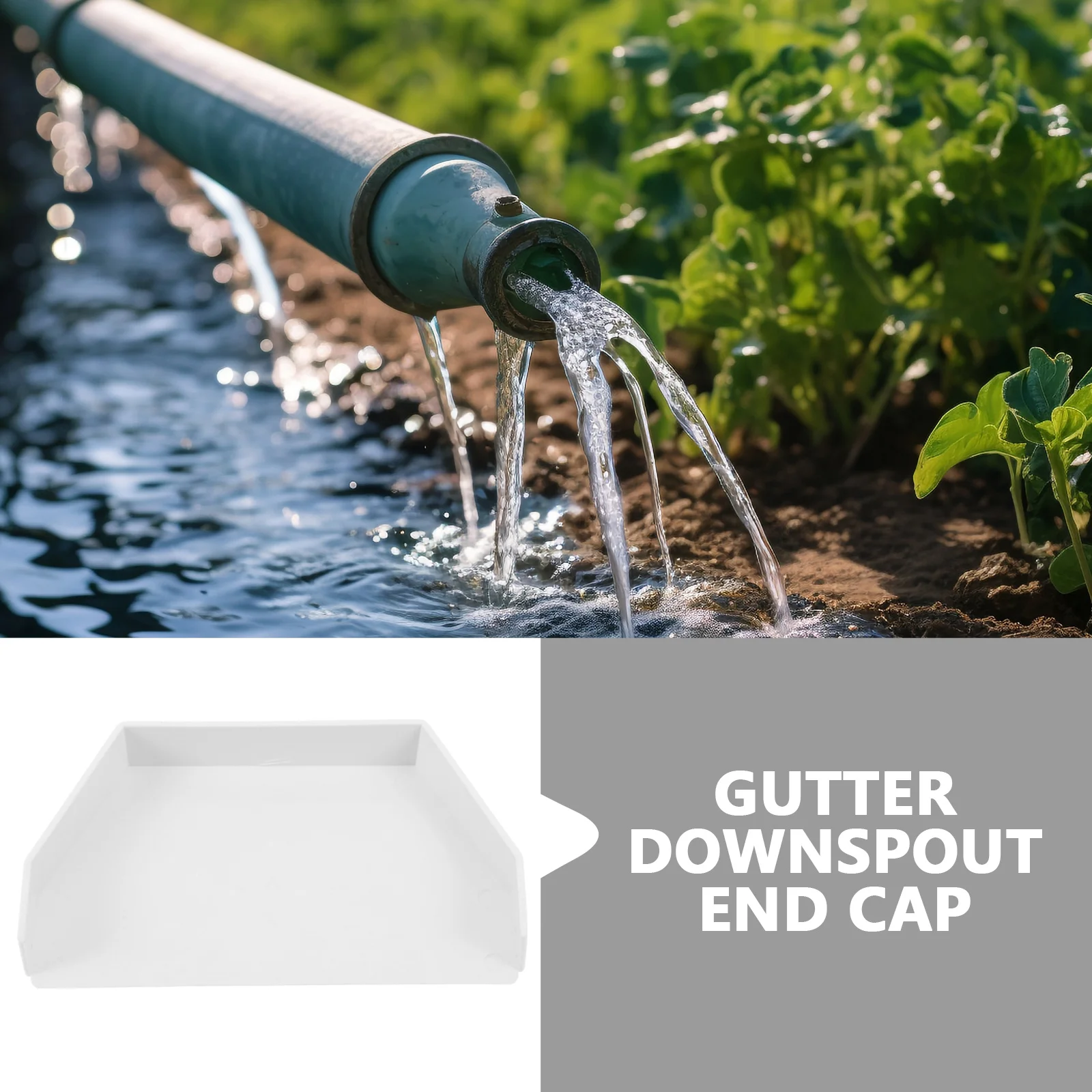 

Концевая заглушка для желоба из ПВХ для домашней дренажной системы дождевой воды, торцевая заглушка для водосточной трубы, устойчивая к атмосферным воздействиям на открытом воздухе