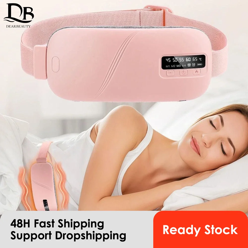 

Rechargeable Menstrual Heating Pads Belt Women's Hot Compress Period Heated Waist Massager Gift for Females