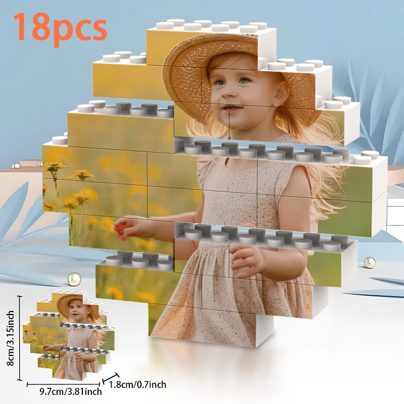 Custom Jigsaw Puzzle Private Custom Photo Picture Building Blocks Ideas Customized Gifts for Birth Family Wedding Anniversary