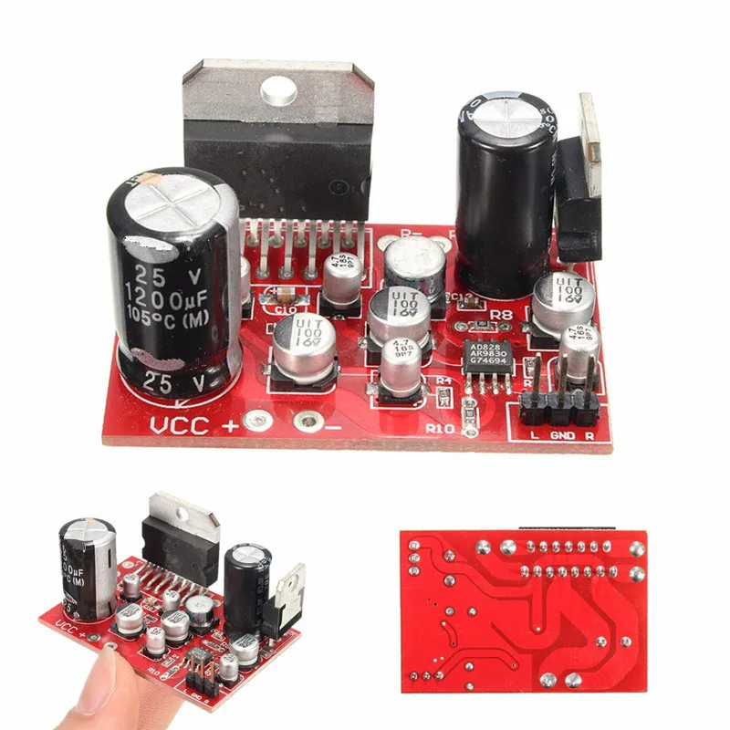 Professional Electric 12V DC 38W+38W Amplification Stereo Pre-Amp TDA7379 + AD828 Home Speaker 100W Receivers Amplifiers