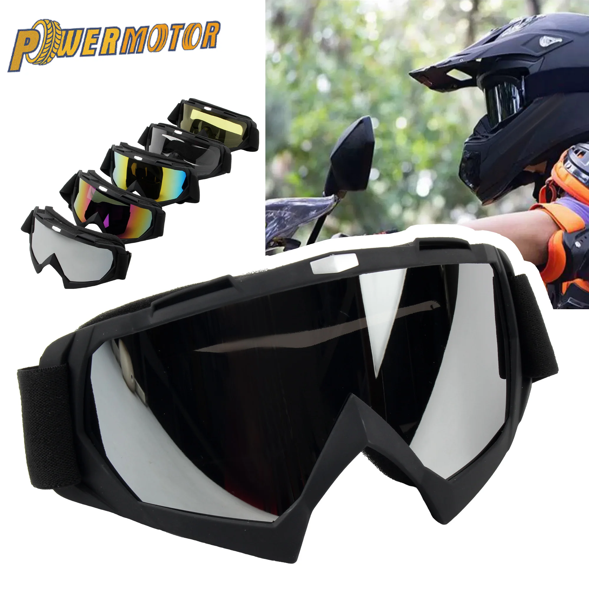 

For Harley Motorcross Skiing Goggles Windproof Universal Motorcycle Goggles Winter Helmet Outdoor Sports Anti-Fog Glasses Goggle