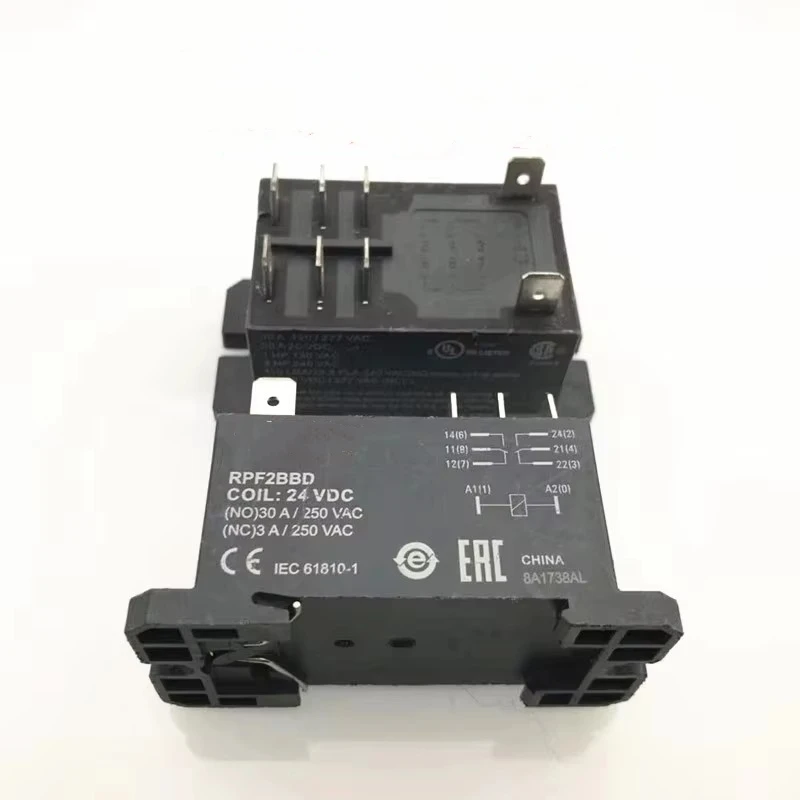 RPF2BBD 24VDC relay pin 8 30A RPF2BP7 230VAC