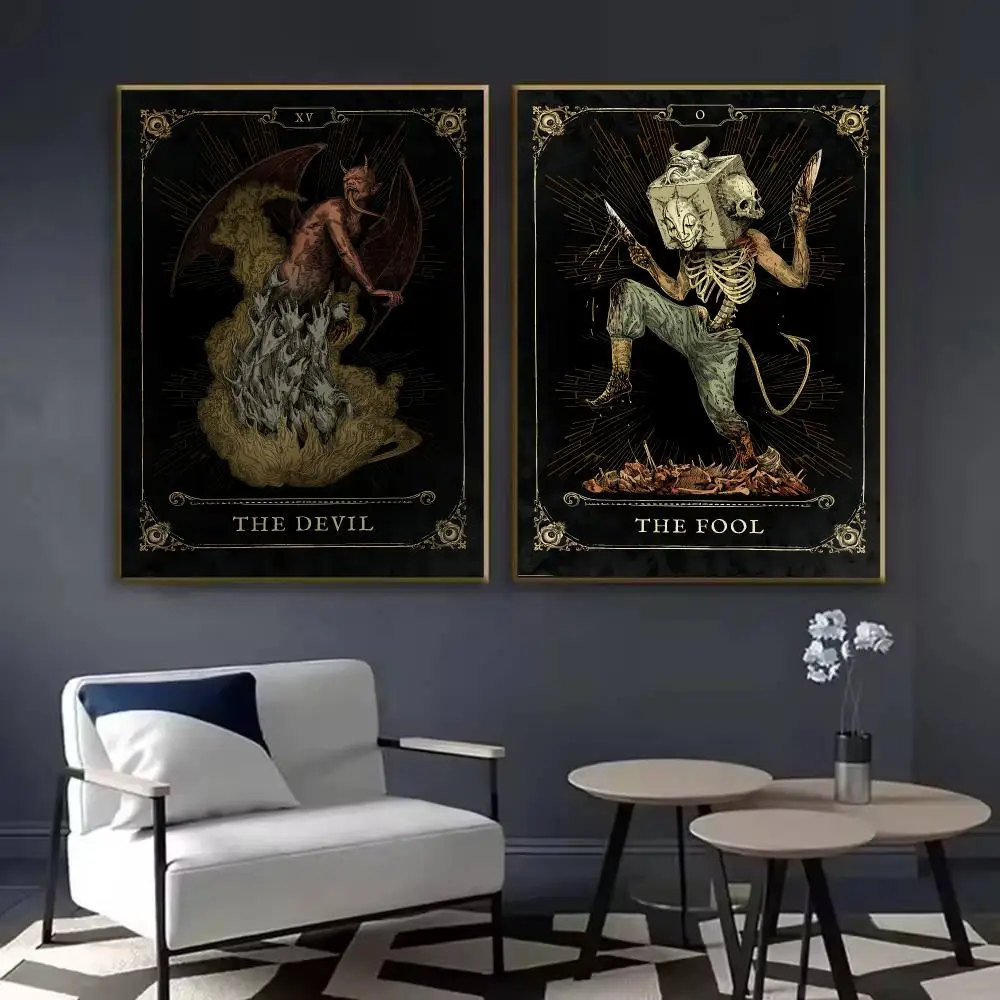 Hunt Showdown Abstract Horror Poster Waterproof Sticky Wall Art Print For Bedroom Living Room Hallway Bar Home Decor