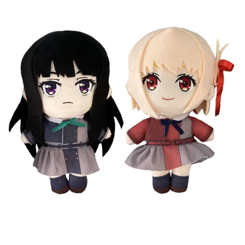 Anime Game Lycoris Recoil Nishikigi Chisato Inoue Takina Soft Stuffed Doll Kawaii Cartoon Plushie Toy Cute Kids Christmas Gift
