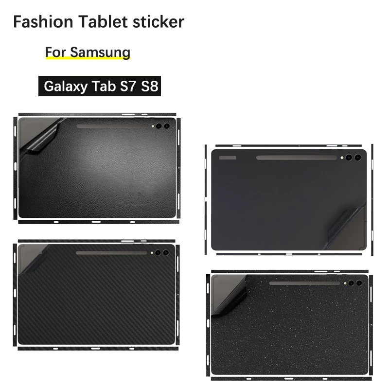 Pre-cut 1PCS Back+Side Skin Vinyl Sticker Cover Film For Samsung Galaxy Tab S7 11