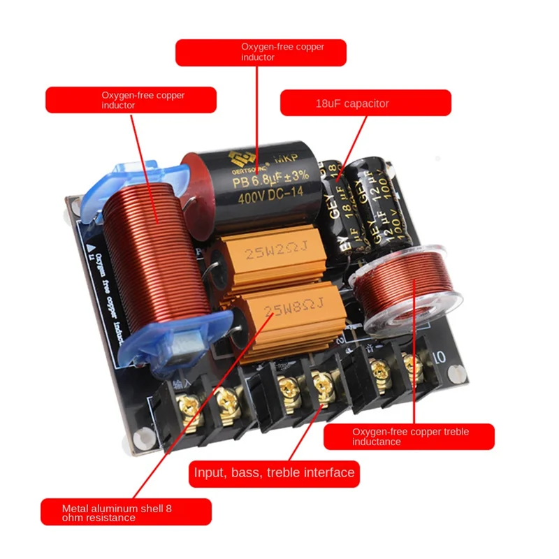 Upgraded Stage Performance High Power Frequency Divider General Fever Household Speaker High-End DIY