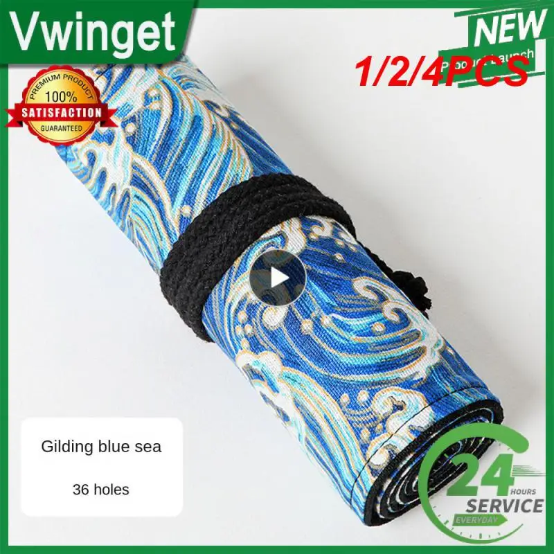 Trousse à Crayons à Trous pour Écoliers, Fournitures de Papeterie, Sac à Stylos Mignon, Porte-Crayon Rond, Poudres de Rangement, 1/2/4 Pièces