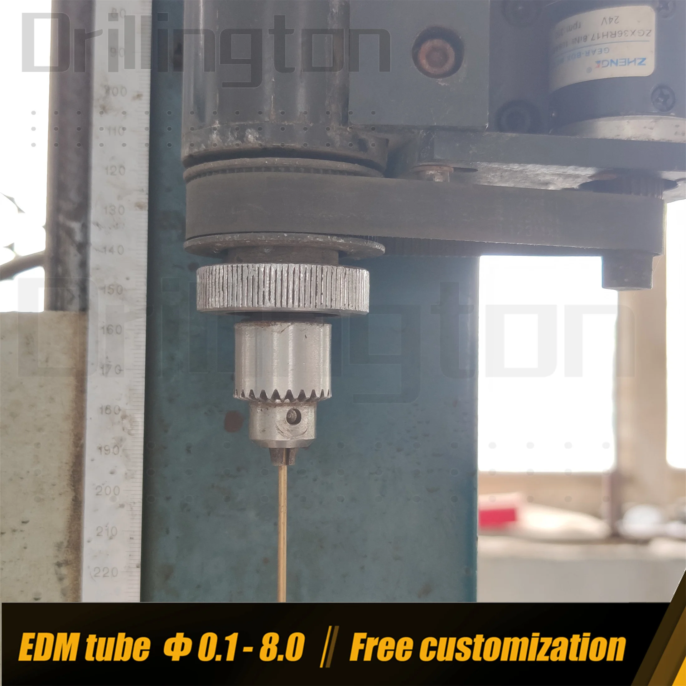 Precision EDM Drill Chuck with Key , JT0 0.15mm to 4mm Keyed Chuck Adapter for EDM Tube , 1/64\