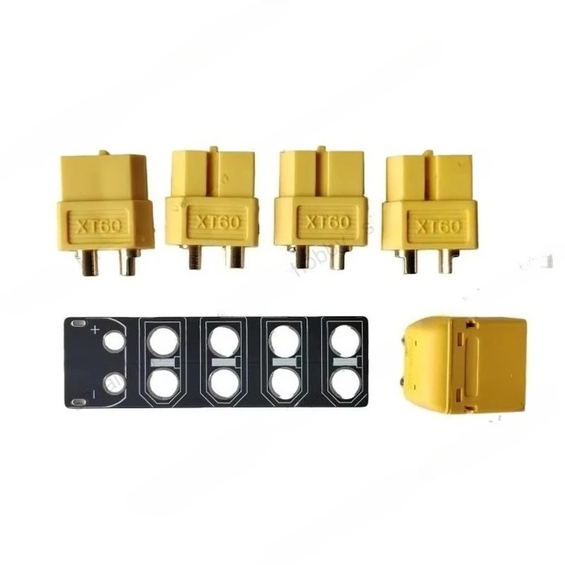 1-to-4 Port Power Distribution Board (PDB) with XT60 Male Female Connector Drone Battery Power Hub for Optimize Fuselage Space