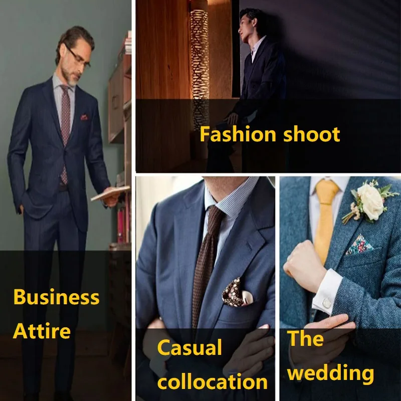 Fazzoletti in tessuto tascabile quadrato Abito Bandana da uomo Accessori Abito da lavoro Fazzoletto Sciarpa al seno Fazzoletto giapponese KDJ01