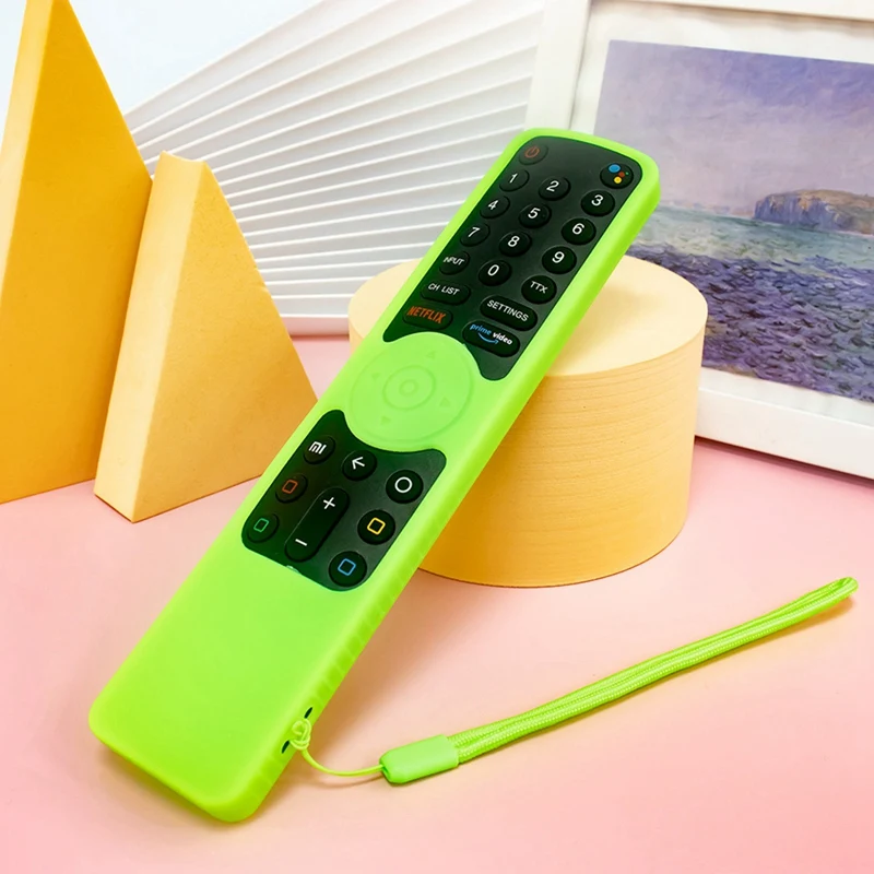 Custodia per telecomando in Silicone per Xiaomi- Smart TV 4S protezione antiurto per copertura remota con cordino
