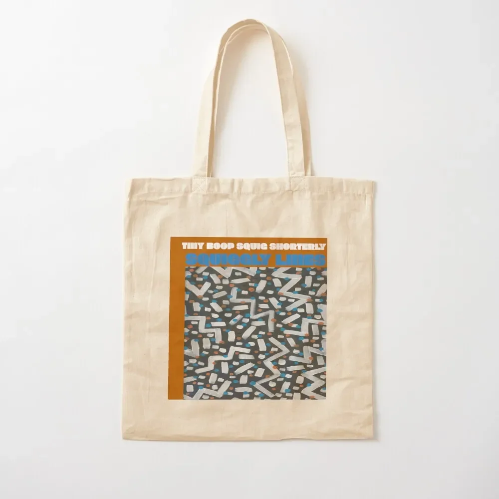 صغيرة بوب سكويج تقليل غلاف الألبوم حمل حقيبة المرأة حقائب الشاطئ أكياس قابلة لإعادة الاستخدام المرأة المتسوق حقيبة لطيف كيس مزموم #2