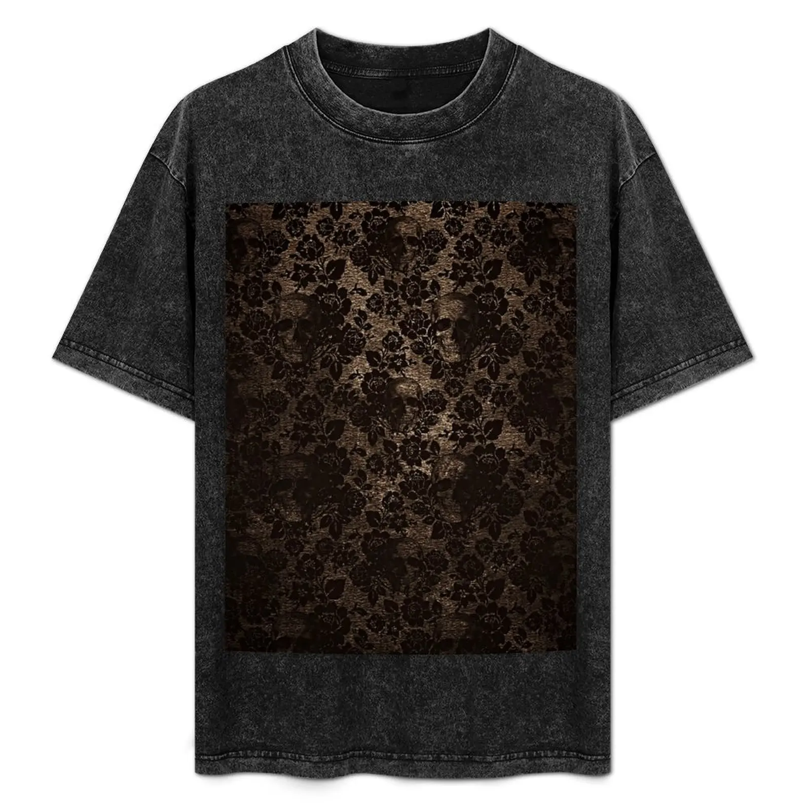

Skull Damask T-Shirt Industrial Work Tee Shirt