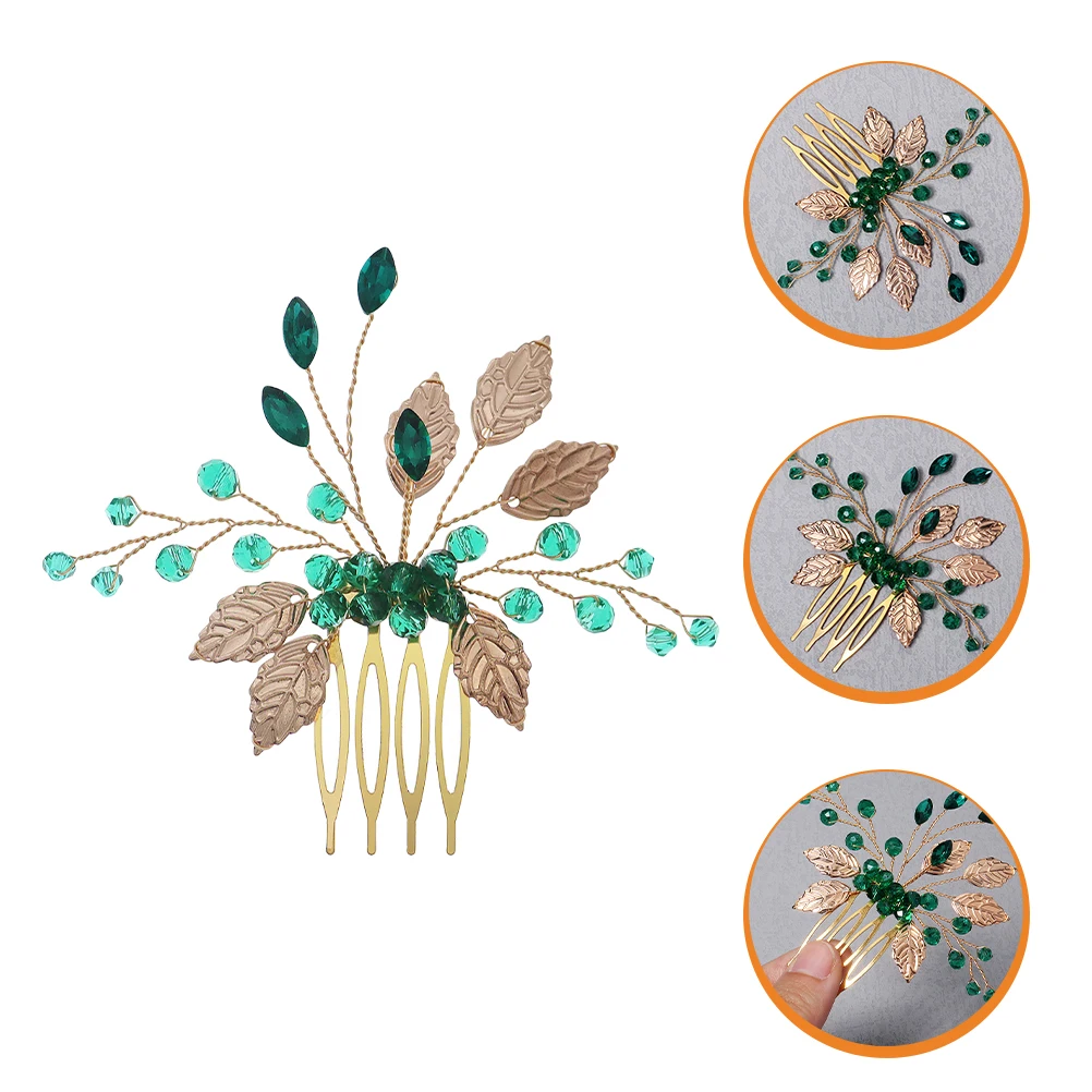 

Rhinestone Hair Comb Zircon Crystal Clips for Bridal Wedding Accessories Brides Hair Decor Prom Birthday Gifts