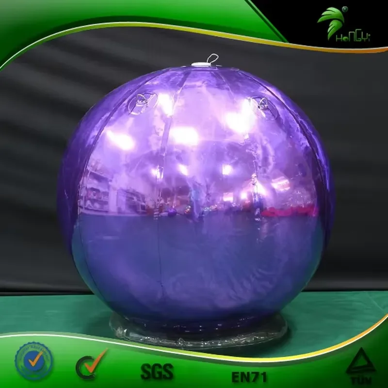 Giant Shiny Inflatable Mirror Ball for Nightclub Party Decor Custom Color Disco Sphere Hanging Decoration Event Stage Prop