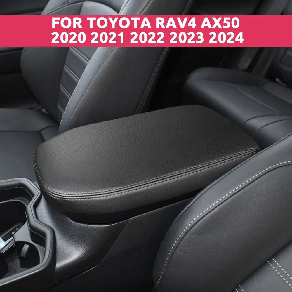For Toyota RAV4 AX50 2020 2021 2022 2023 2024 Microfiber Leather Car Armrest Box Protector Cover Central Control Accessories