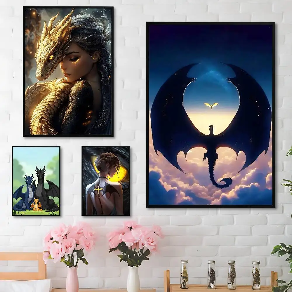 

F-Fourth W-Wings N-Novel Poster Waterproof HD Wall Art Decal Self-Adhesive Aesthetic Decor For Home Living