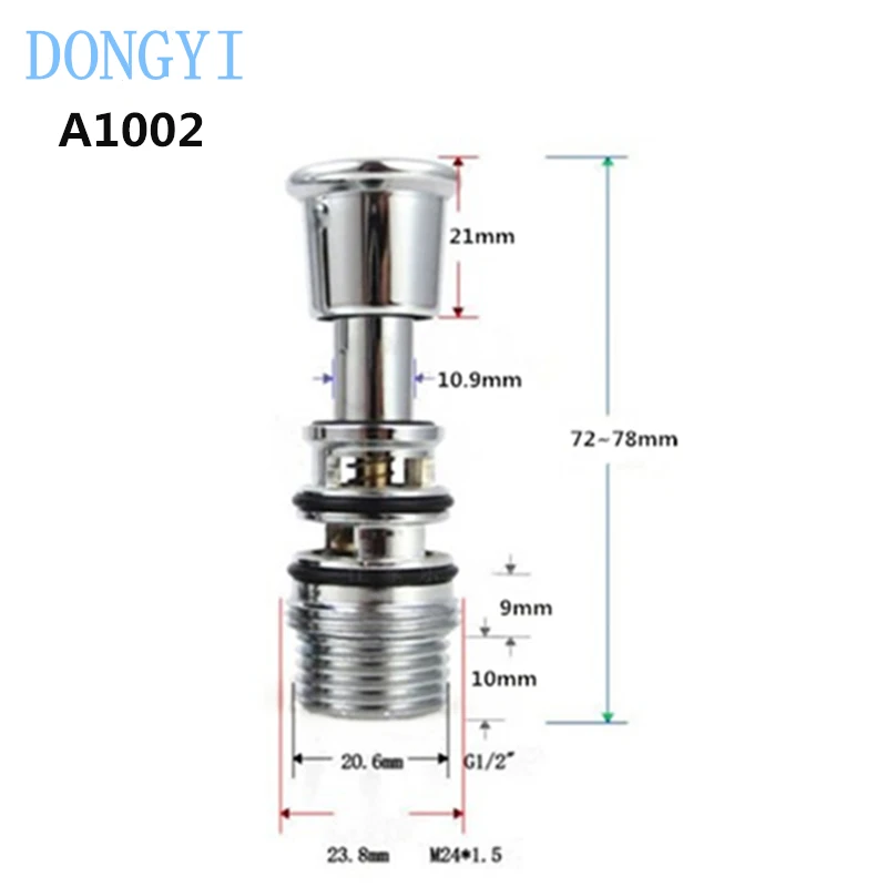 Surface Mounted Exposed Shower Switch Valve Spring-type Water Core Triple Bathtub Faucet Water Core A1001 A1002