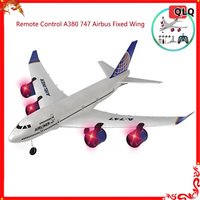 Remote Control A380 747 Airbus Fixed Wing Foam Aircraft Model Three Channel Glider Model Hand Throwing Toy Gift