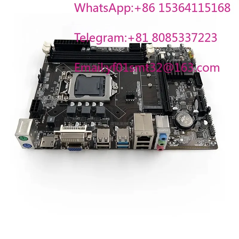 2Pcs B85 LGA1150 DDR3 M.2 Desktop Motherboard Full Interfaces DVI VGA USB Keyboard Mouse Port 4th Gen Mainboard
