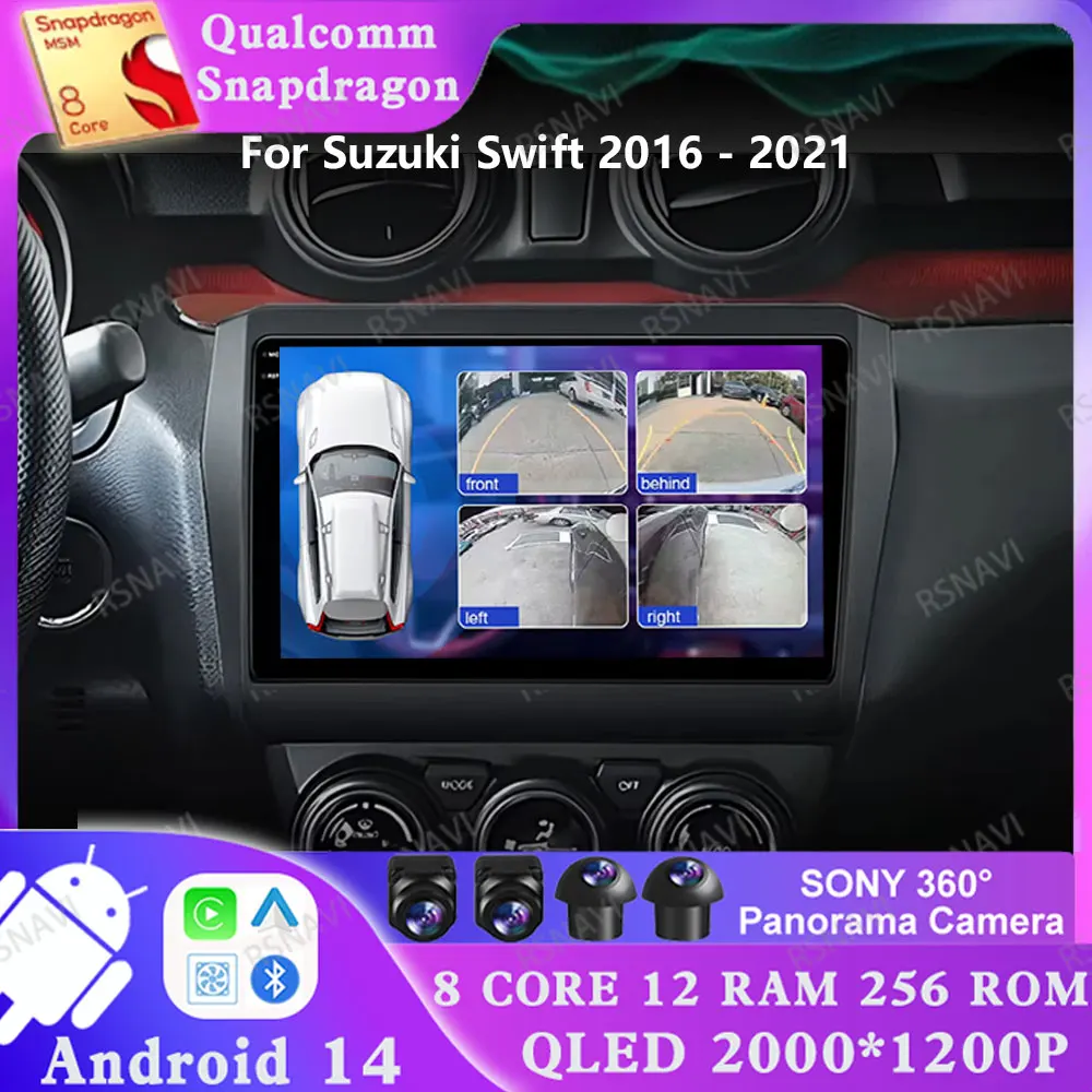 

Android 14 для Suzuki Swift 2016 2017 2018 2019 2020 2021 4G LTE Мультимедийный DVD-устройство DSP GPS-навигация AUTO 2 DIN Qualcomm