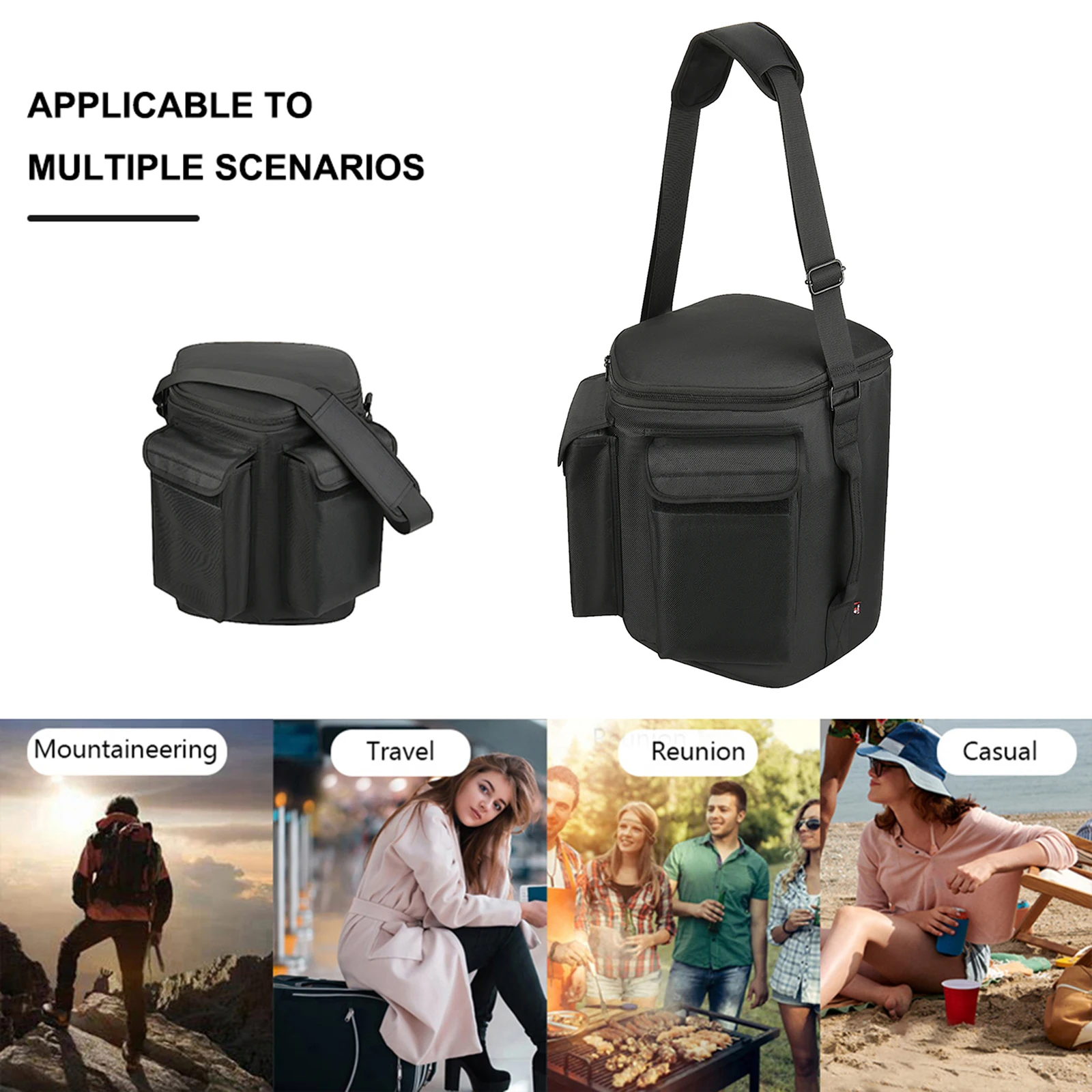 Travel Carrying Case Shockproof Organizer Bag Anti-Drop with Handle&Shoulder Strap&Accessory Pocket for Bose S1 Pro+/S1 Pro view 5