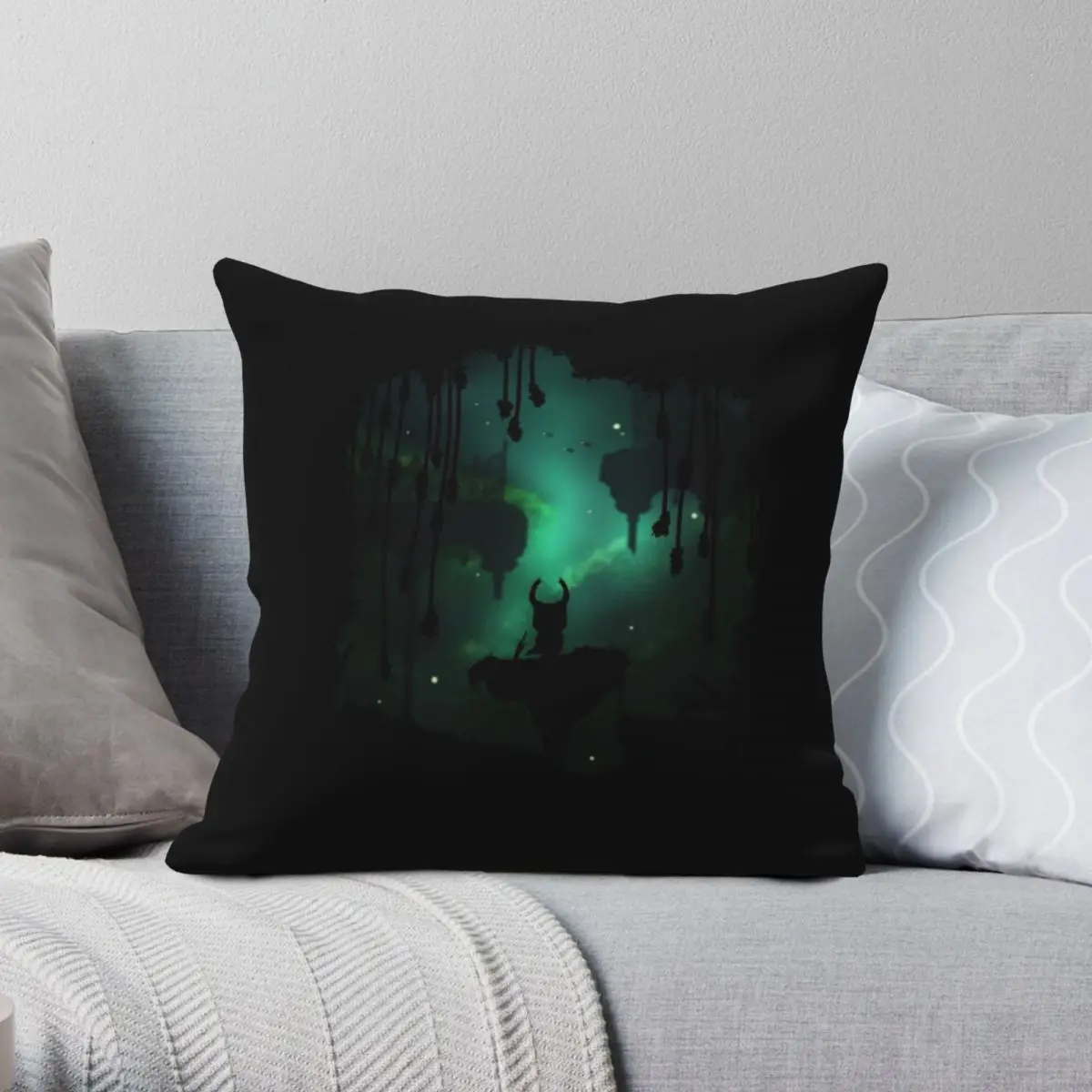 Greenpath Hollow Knight Square Pillowcase Polyester Linen Velvet Printed Zip Decor Throw Pillow Case Home Cushion Cover 18