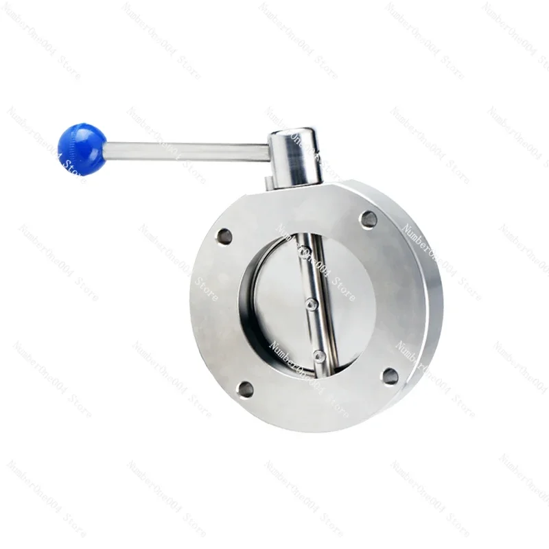 Suitable for manual high vacuum butterfly valve 304 stainless steel GI negative pressure valve clamp flange DN25-DN300