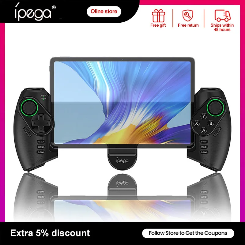 Ipega PG-9777 Stretchable Gamepad Bluetooth Game Controller For Switch iOS Android PC Adjustable Vibration/Light/Turbo/Joystick