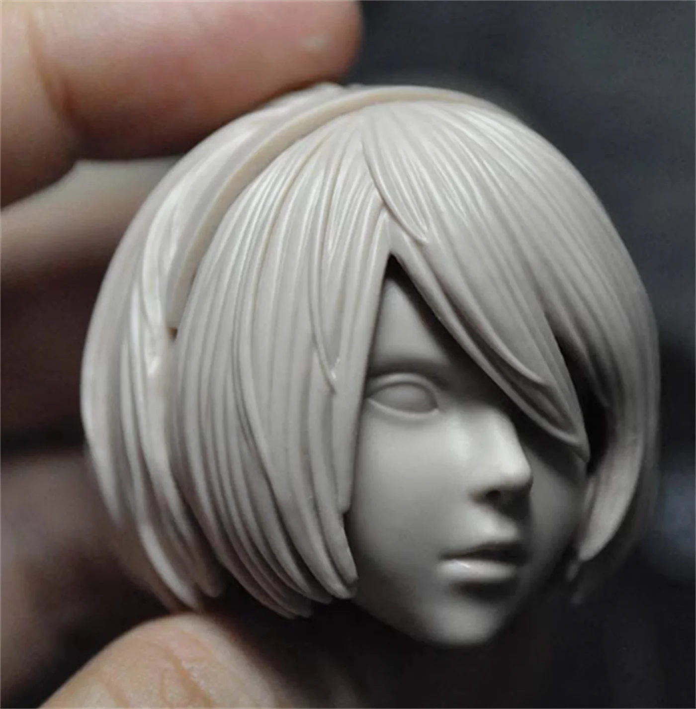 Sister 2B Head 1:6 Scale Model 1 /6 Scale Anime   Female Head Sculpt  Head Carving customize  fit 12''TBl  Action Figure