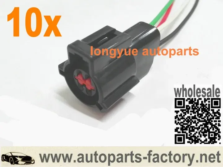 Longyue 10pcs Fuel Pump & Oxygen O2 Sensor Harness Pig Tail Connectors Accessories For Ford Cars Trucks 89-95 8