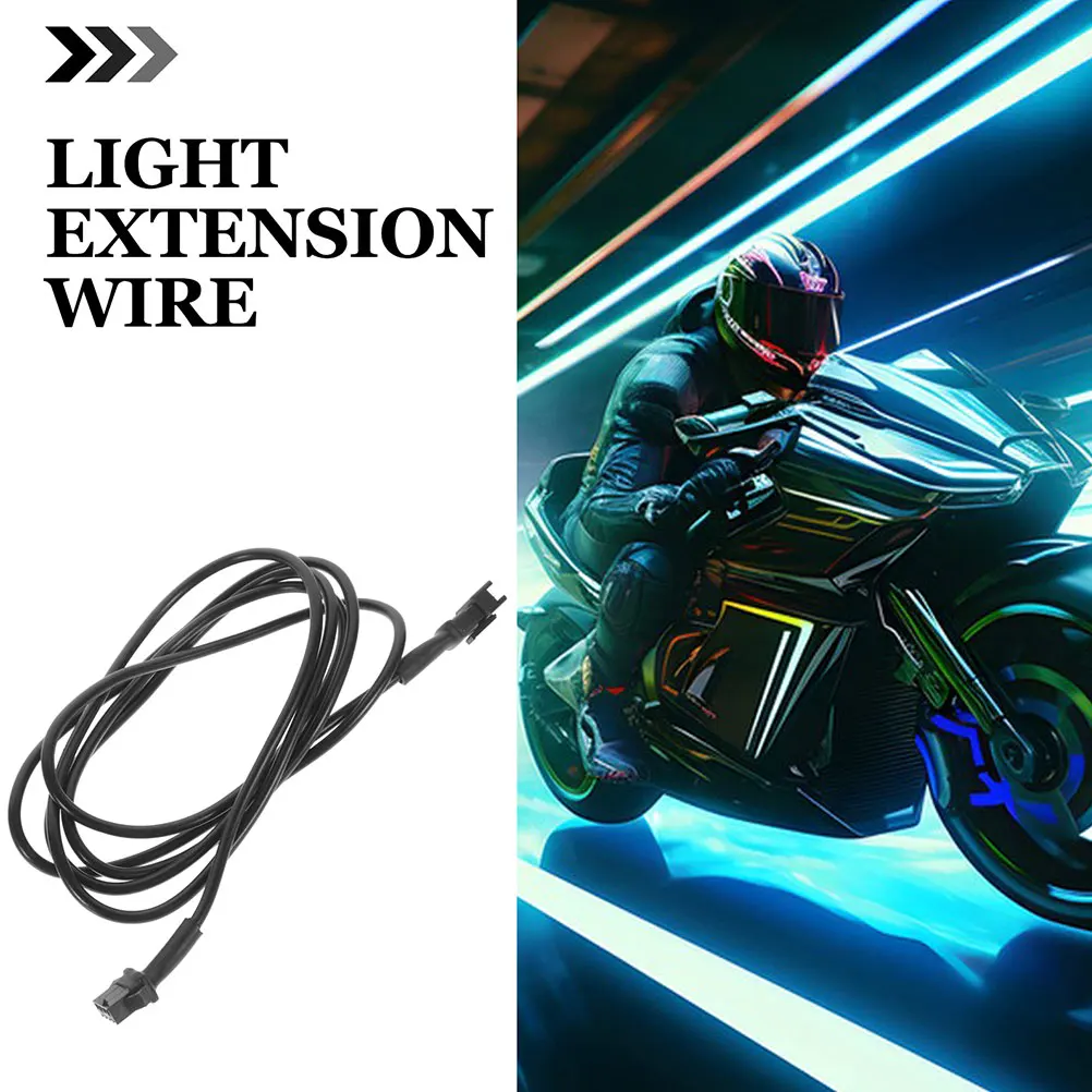 

2pcs Pvc Waterproof Led Extension Cable Neon Connector For Motorcycle Car 150Cm Universal 4-Pin Strip Accessories