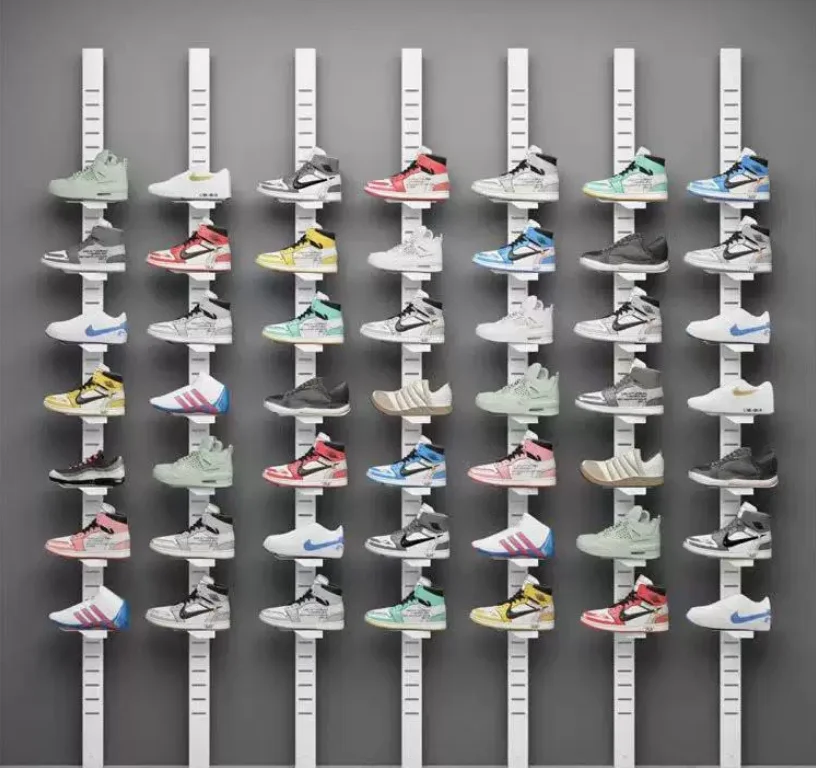 

shoe rack column display rack store commercial display specialty store brand store shoe rack shelf