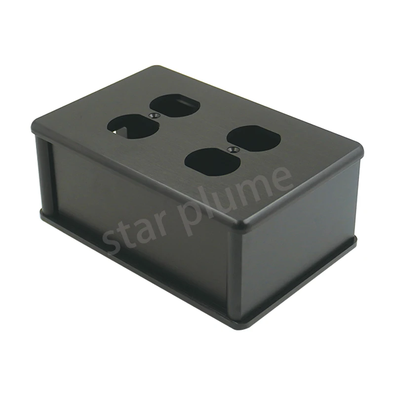 All-Aluminum Power Amplifier Case, Hifi Fever Audio Acessórios, Power Filter Chassis, DIY Box, 126x95x187mm