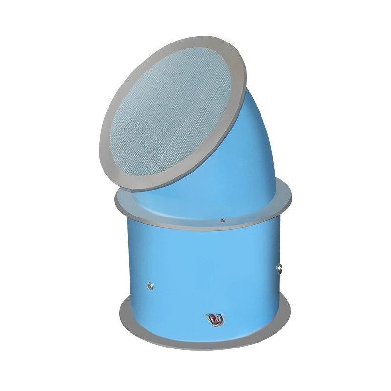 

FRP axial flow fan with 45 ° elbow