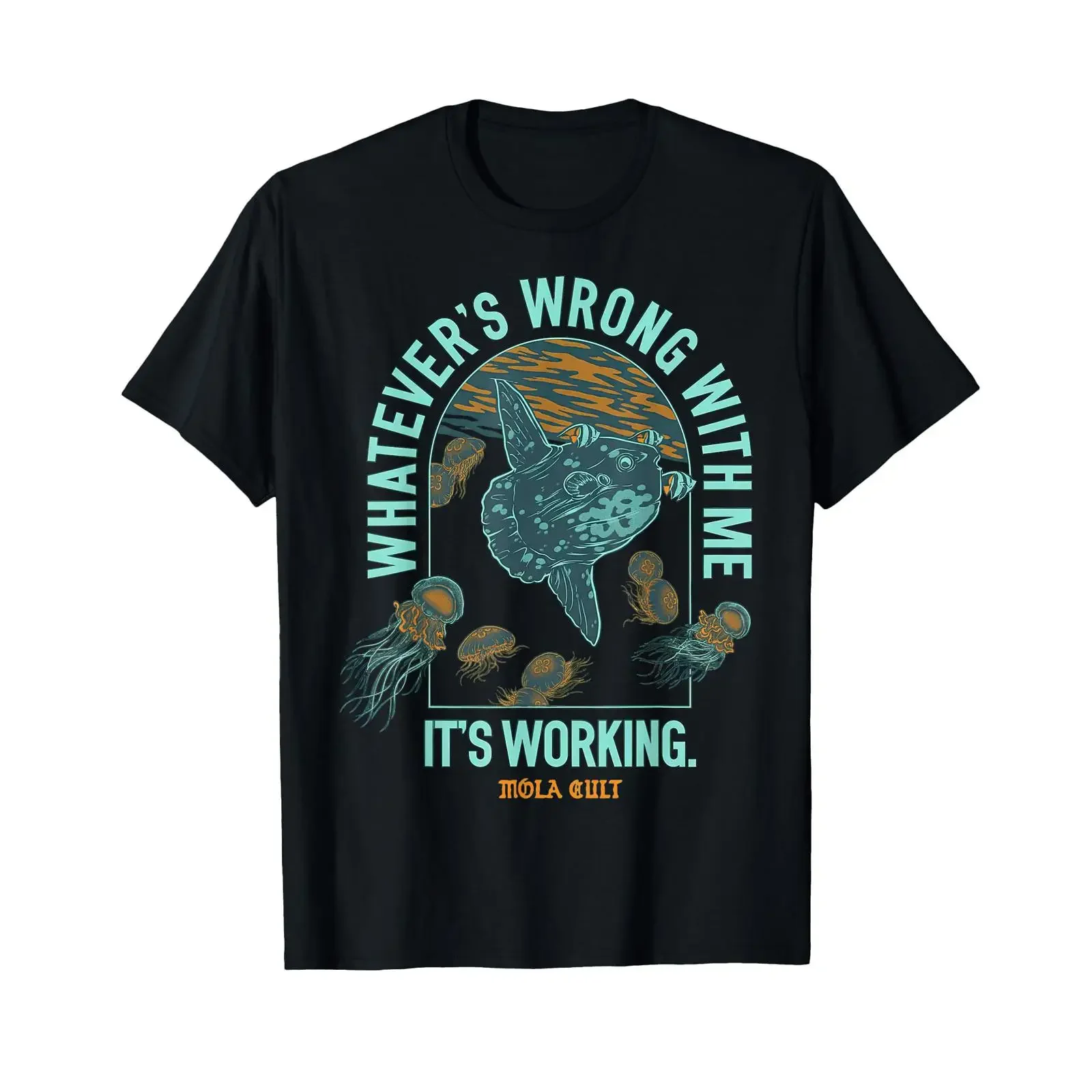 Funny Mola Whatever's Wrong with Me Ocean T Shirt vintage Washed Unisex Comfortable streetwear Breathable Stretched Soft