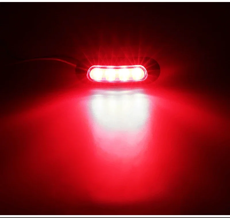 10 قطعة LED مؤشر العلامات الجانبية أضواء السيارة الجبهة الخلفية الذيل التخليص مصباح الضوء الأحمر لحافلة شاحنة شاحنة مقطورة 12 فولت 24 فولت Universi
