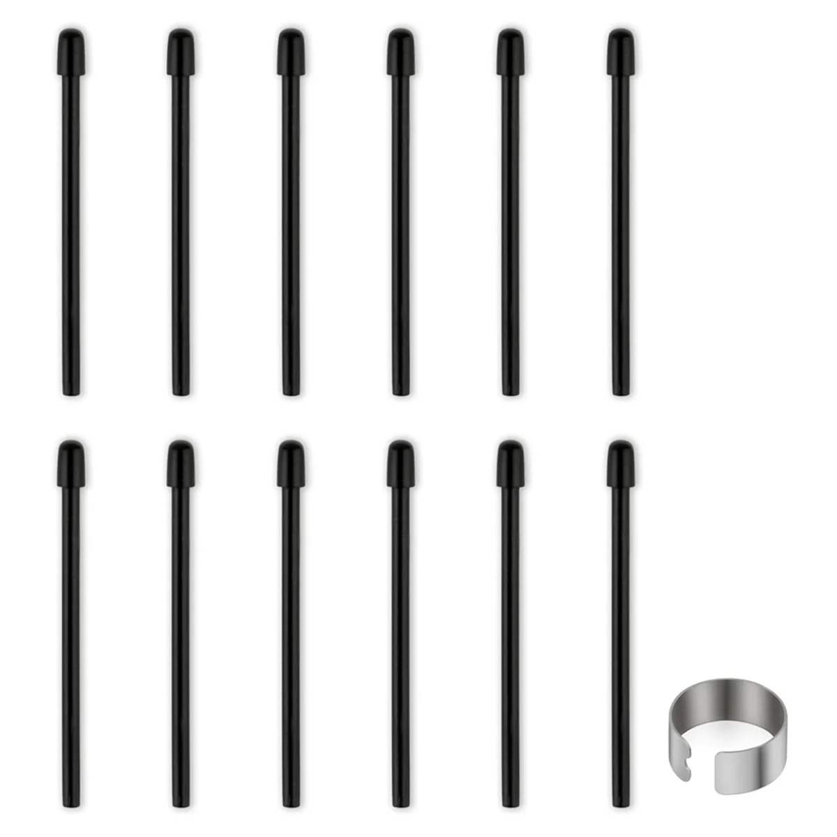 Standard Pen Nibs for WACOM, 12Pcs Black Replacement Refill Pen Tips for Wacom Intuos Pro, Wacom IMobileStudio Pro