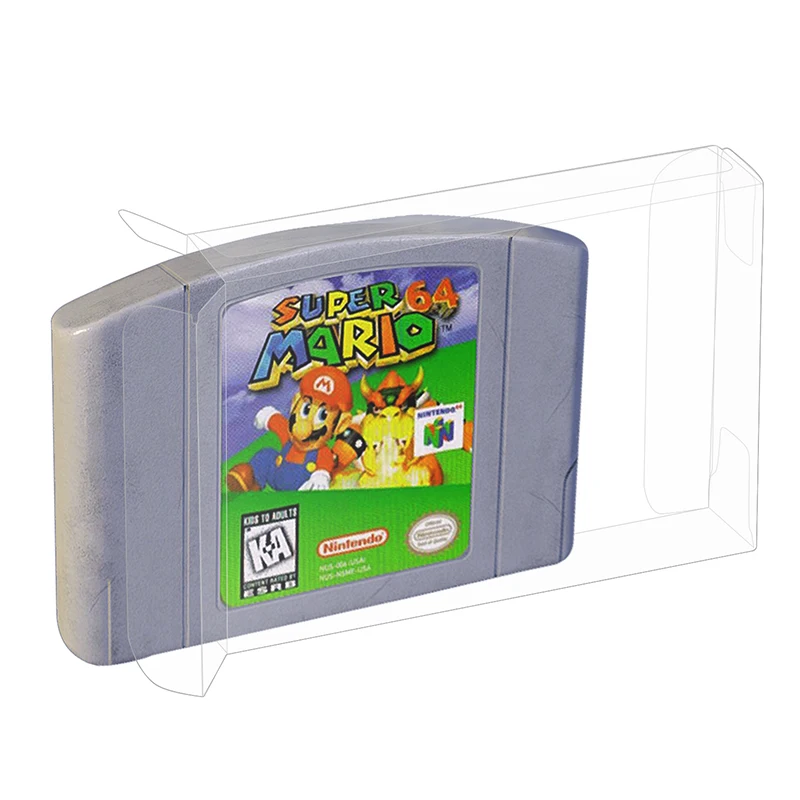 

25pcs Game Card Cartridge Clear Transparent Card Cartridge Sleeve Protective Case Box for N64 Pack of 25pcs