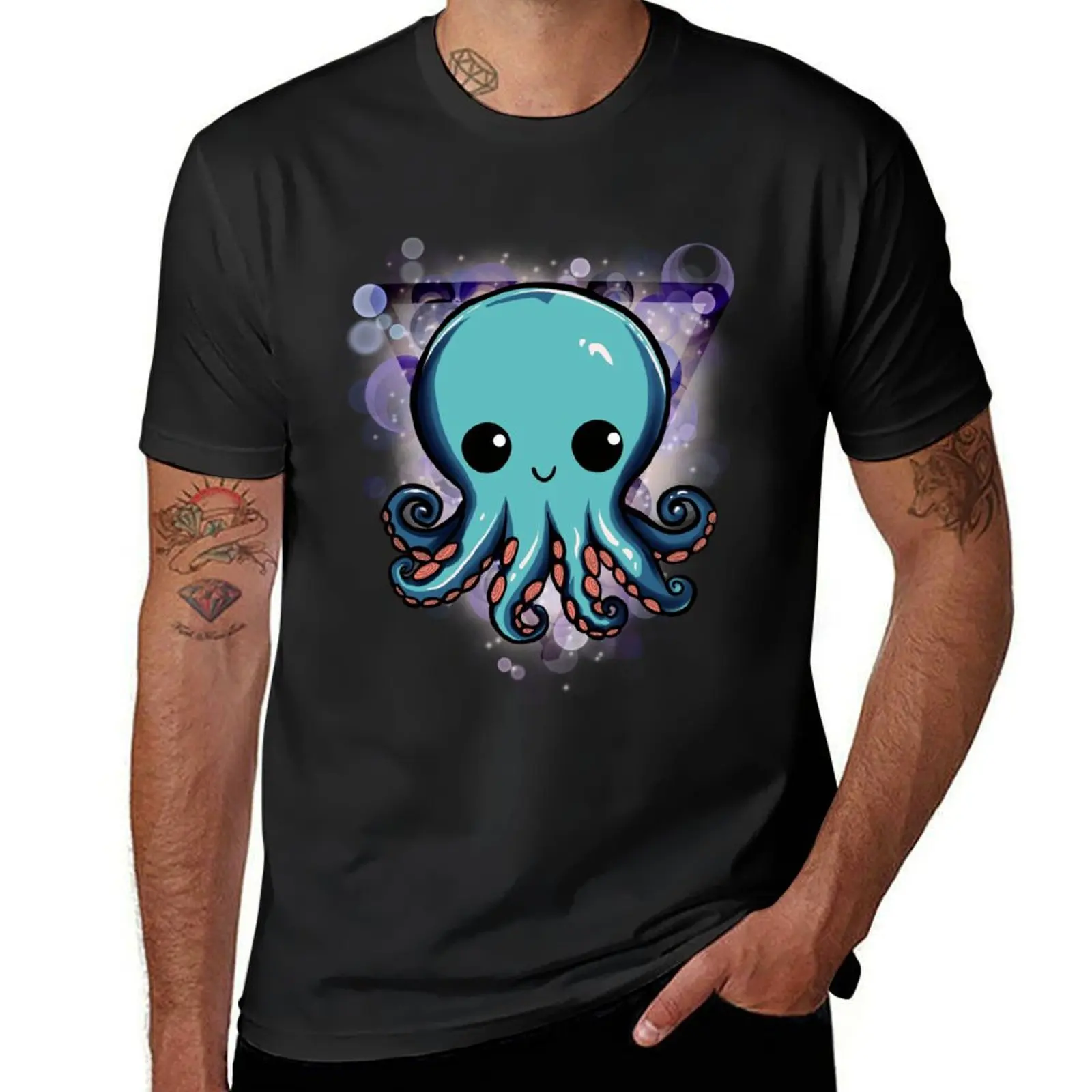 Water: Octopus T-Shirt animal prinfor boys quick drying clothes for men