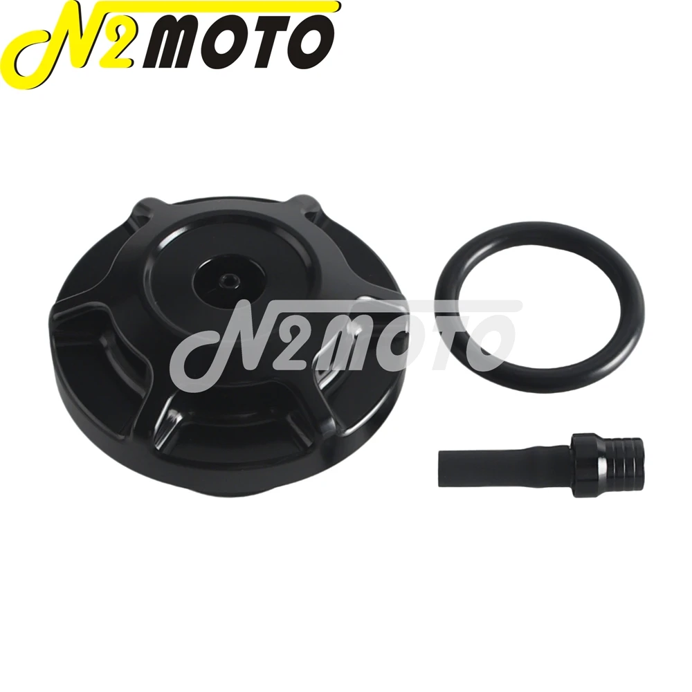 Motorcycle Gas Cap Cover Accessory CNC Aluminum Universal For Harley Female V-Rod Threaded Fuel Tank Except 2023.5-2025 Touring